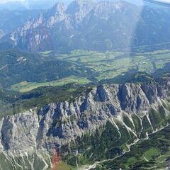 Flugwegposition um 14:08:51: Aufgenommen in der Nähe von Weißenbach an der Enns, Österreich in 2256 Meter